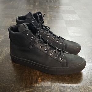 All Saints Black High-Top Sneakers